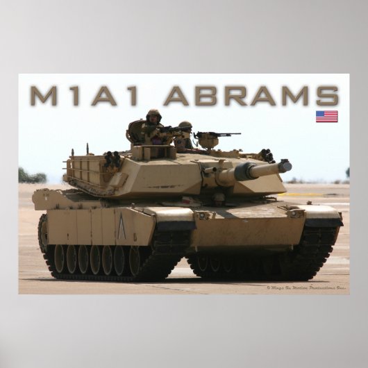 M1A1 Abrams Poster (Voorkant)