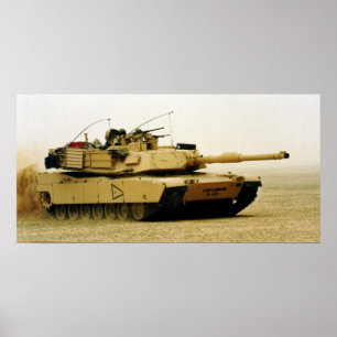 M1A1 Abrams tank Poster