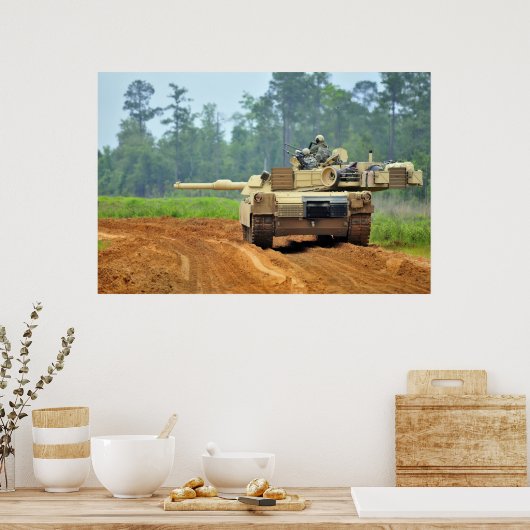 M1A1 Abrams tank Poster (Keuken)