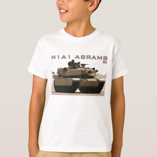 M1A1 Abrams Tank T-shirt (Voorkant)