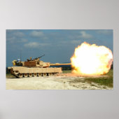 M1A2 Abrams hoofdslagtank Poster (Voorkant)