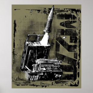 M270 MLRS Poster du Modèle de papier postal