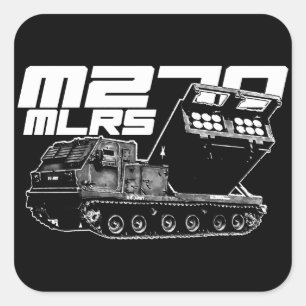 M270 MLRS Vierkante Stickers
