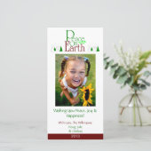 M2 de paix sur les cartes Terre-Blanches de Noël (Debout devant)