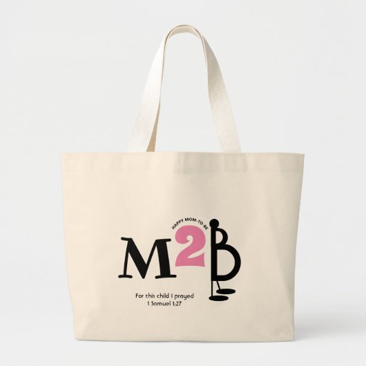 M2B-mam moet worden Christelijk Grote Tote Bag (Voorkant)