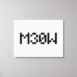 M30W [Dierengeluiden in leetspreken] Canvas Afdruk