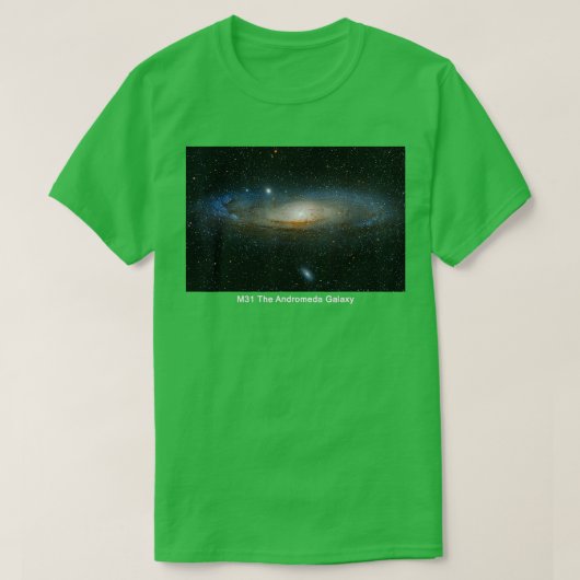 M31 de Andromeda Galaxy T-shirt (Design voorkant)