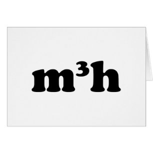 m3h greeting card
