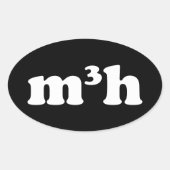 m3h ovale sticker (Voorkant)