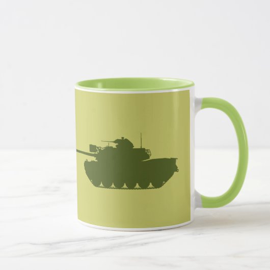 M48A3 Patton Silhouette Mok (Rechts)