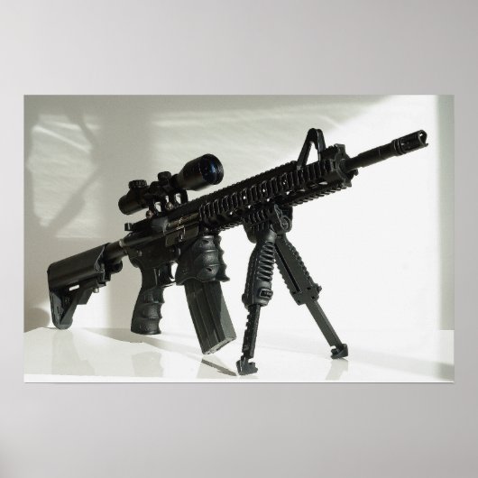 M4 op bipod poster (Voorkant)