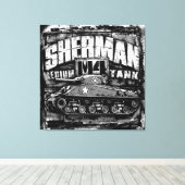 M4 Sherman Canvas Afdruk (Insitu (Houten vloer))