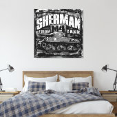M4 Sherman Canvas Afdruk (Insitu (Slaapkamer))