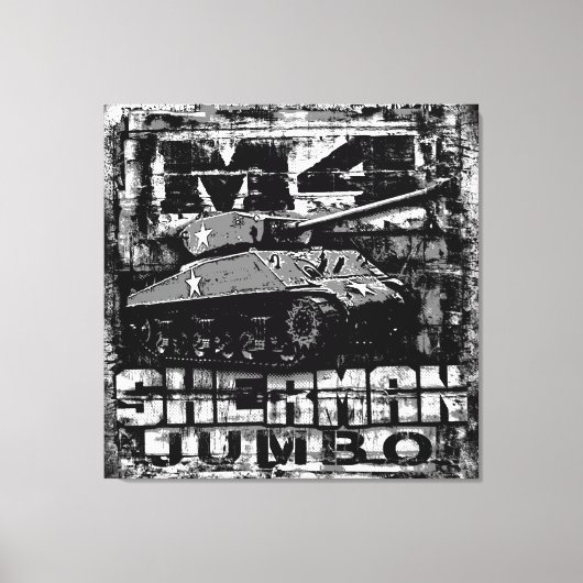 M4 Sherman Jumbo Canvas Afdruk (Voorkant)