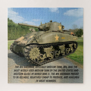 M4 SHERMAN TANK LEGPUZZEL