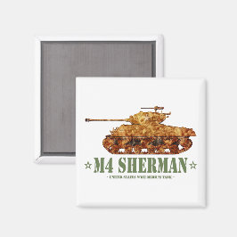 M4 Sherman Tweede Wereldoorlog Amerikaanse Medium  Magneet