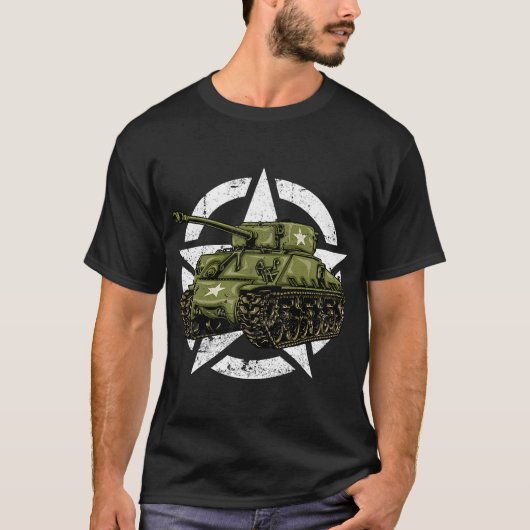 M4 Sherman World War 2 Army Tank  Tank a Mi (Voorkant)