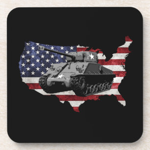 M4 Shermantank Onderzetter