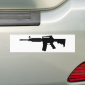M4 Silhouette Bumpersticker (Op auto)