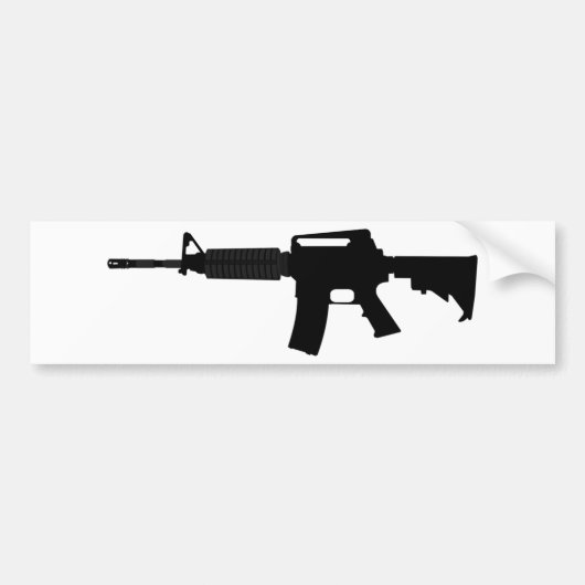 M4 Silhouette Bumpersticker (Voorkant)