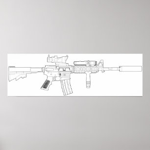 M4 SOPMOD-Poster Poster