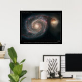M51 Whirlpool Galaxy Poster (Thuiskantoor)