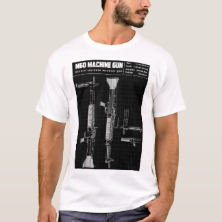 M60 MACHINEDIAGRAM PISTOOL T-SHIRT