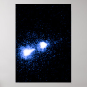 M87-kern en heldere knoop poster