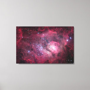M8: De leeuwenkop in Sagittarius Canvas Afdruk