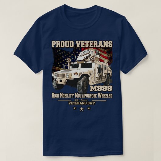 M998 Amerikaans voertuig T-shirt (Design voorkant)