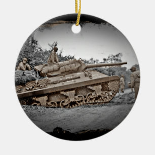M-10 Tank oestroyer WWII Keramisch Ornament