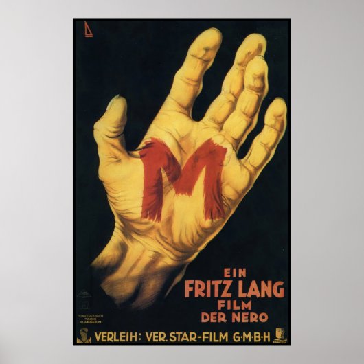 M  1931 Movie-Poster Poster (Voorkant)