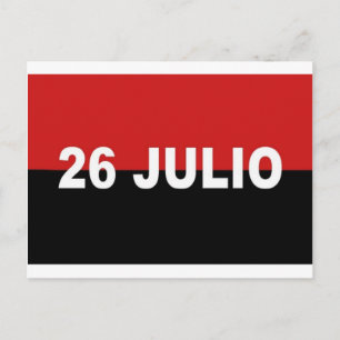 M-26-7 vlag - Bandera del Movimiento 26 de Julio. Briefkaart