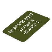 M*A*S*H 4077 Latitude Lengtegraad Magneet (Linkerzijde)