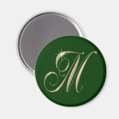 M Aimant Monogramme initial (Recto/Verso)