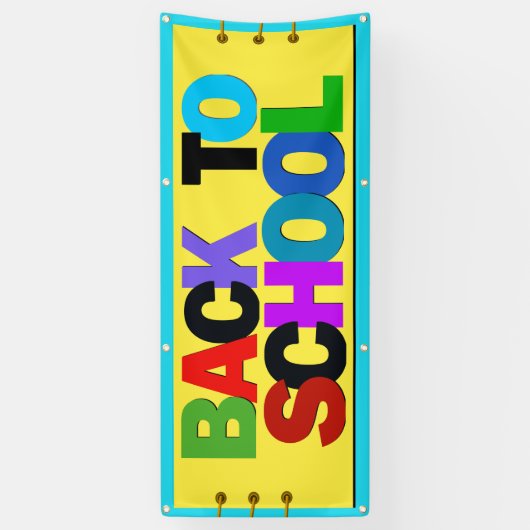 M Banner Replicate Aerial Welcome Back to School (Verticaal)