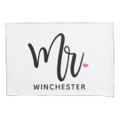 M. blanc + Mme (nom) a personnalisé des taies (devant-gauche)