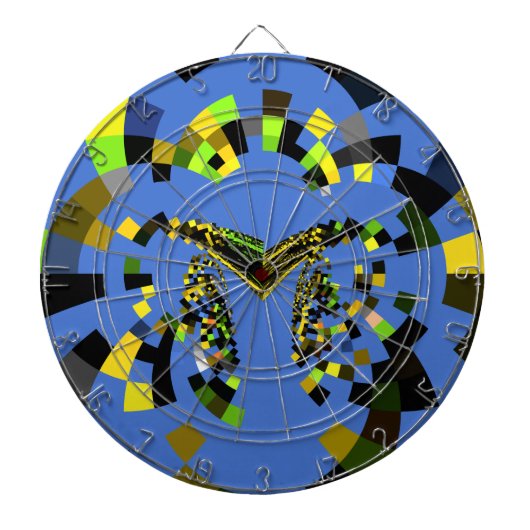 M Blauw Dartbord (Voorkant)
