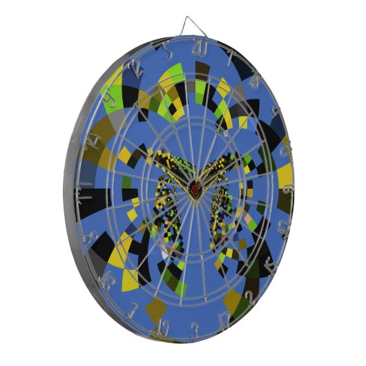 M Blauw Dartbord (Voorkant Links)