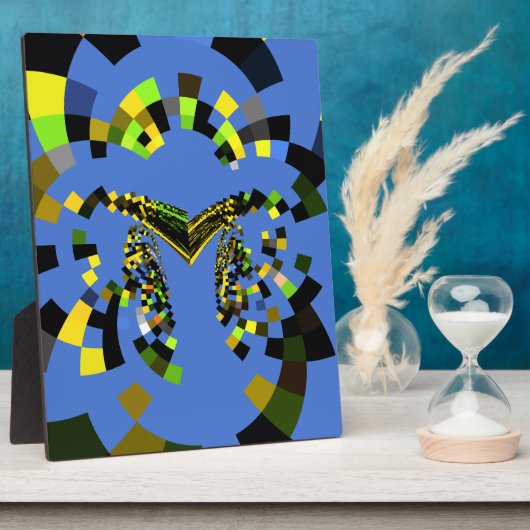 M Blauw Fotoplaat (Zijkant)