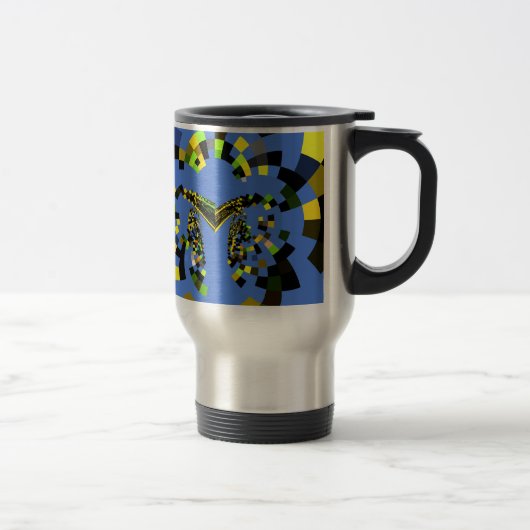 M Blauw Reisbeker (Rechts)