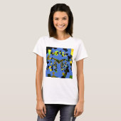M Blauw T-shirt (Voorkant volledig)