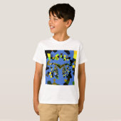 M Blauw T-shirt (Voorkant volledig)