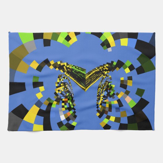 M Blauw Theedoek (Horizontaal)