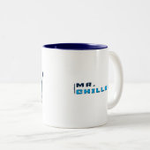 M. bleu Chillout Logo Mug (Devant droit)