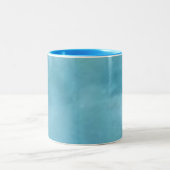 M blue tweekleurige koffiemok (Center)