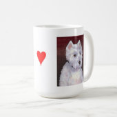 M. Bob, tasse blanche de chiot (Devant droit)