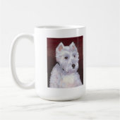 M. Bob, tasse blanche de chiot (Gauche)