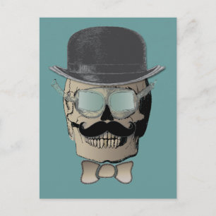 M. Bones Steam Punk Time Reiziger Briefkaart