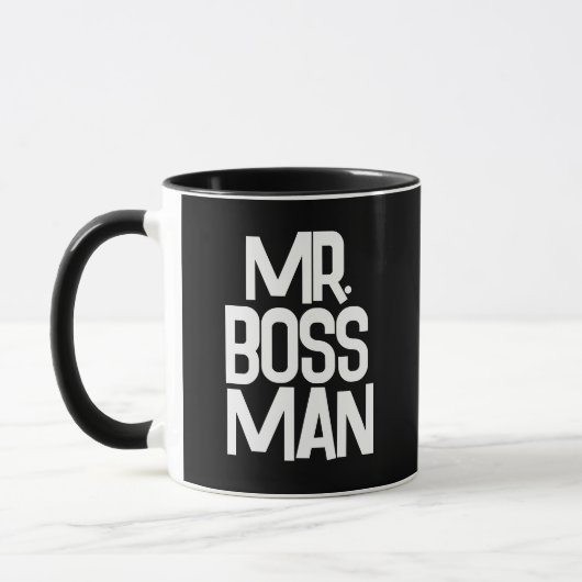 M. BOSS MAN CAFÉ MUG (Gauche)